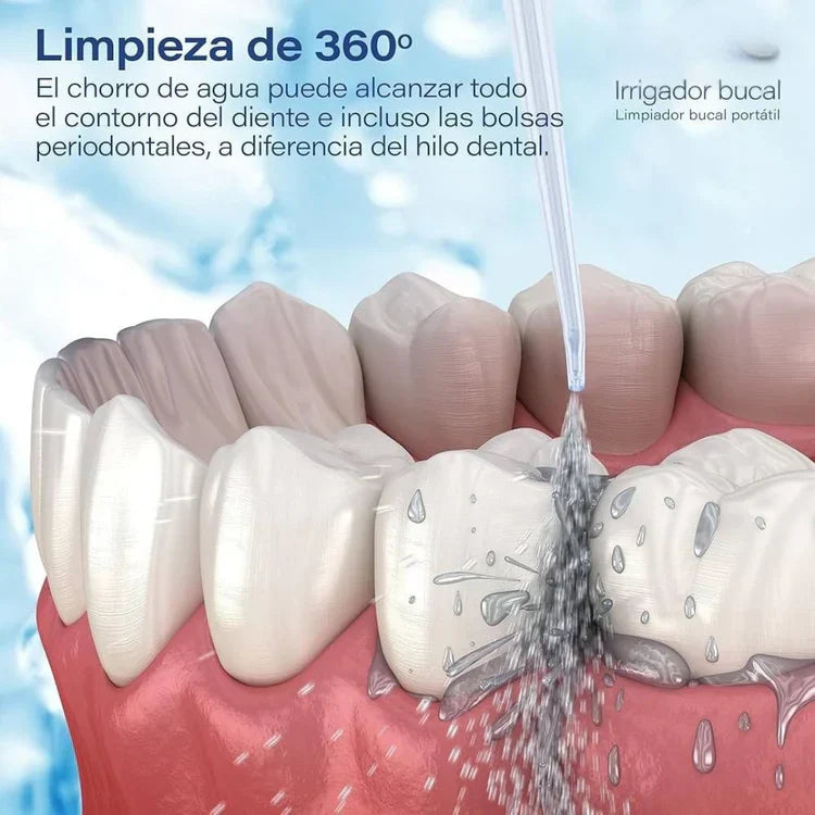 Irrigador Bucal Limpiador Dientes 4 boqu