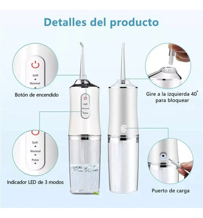 Irrigador Bucal Limpiador Dientes 4 boqu